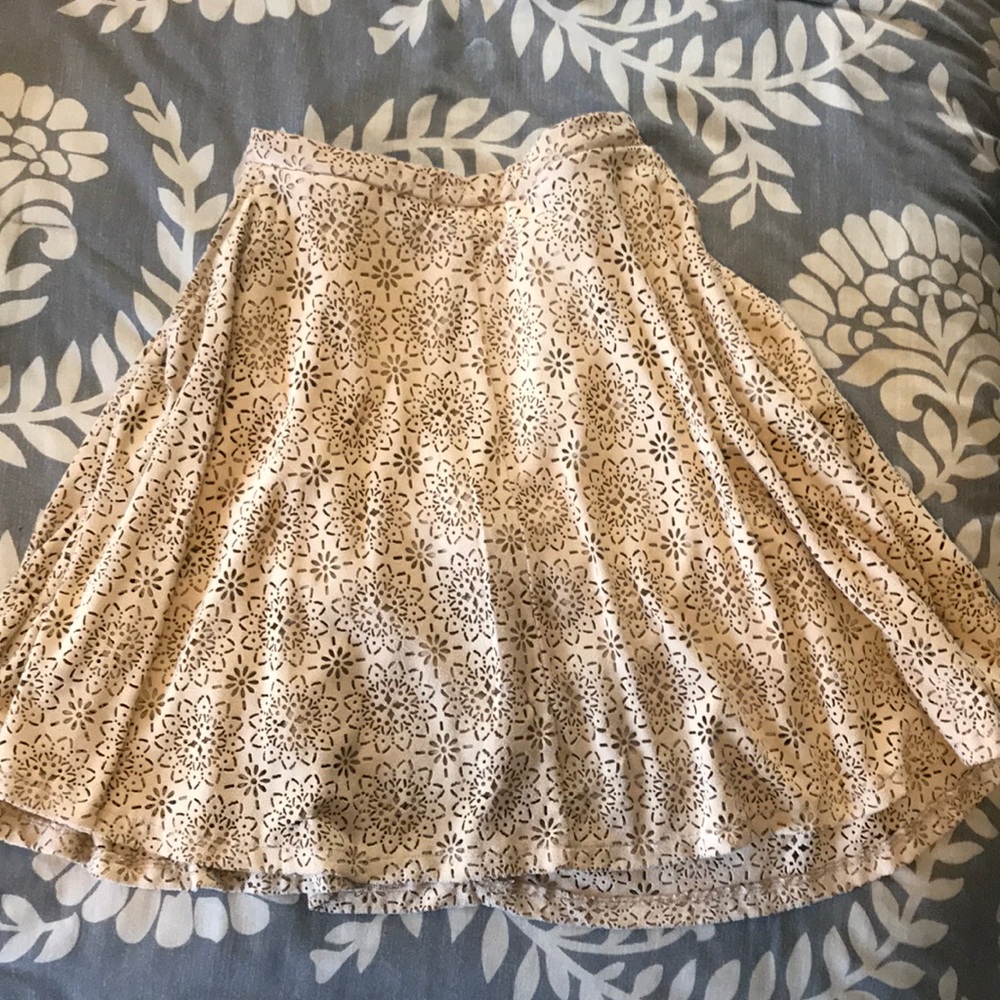 Floral Cut-out Skirt